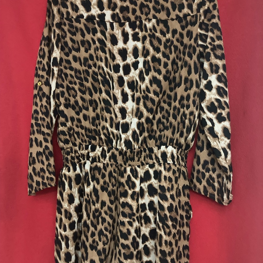 Animal print romper